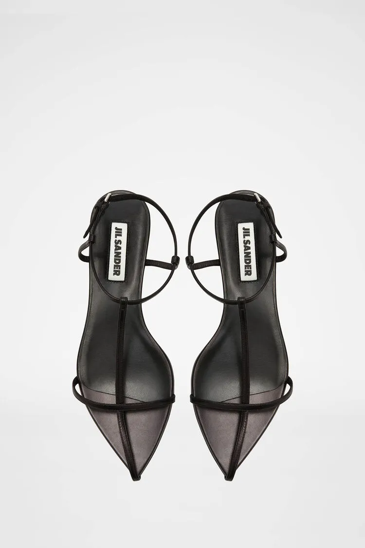 Pointed-Toe Ankle-Strap Sandals