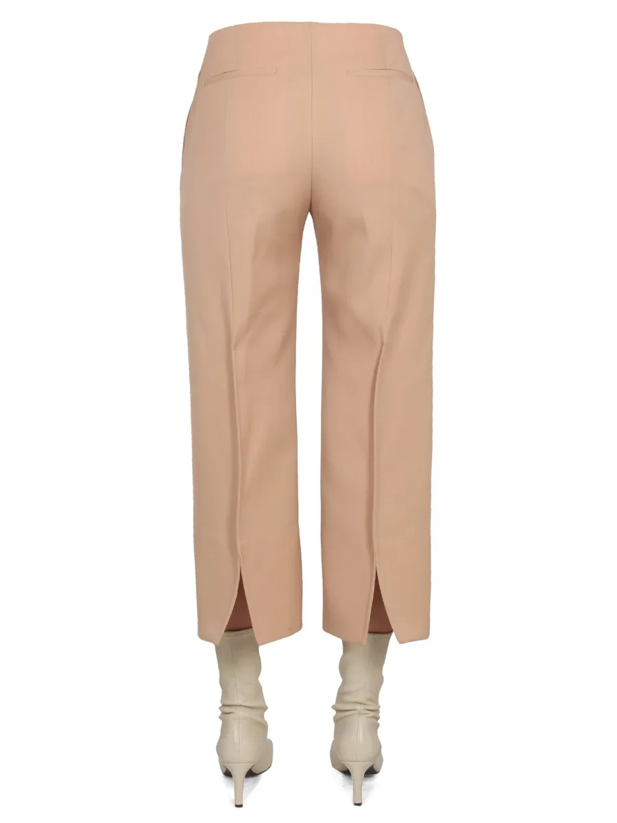 Wide-Leg Cropped Pants
