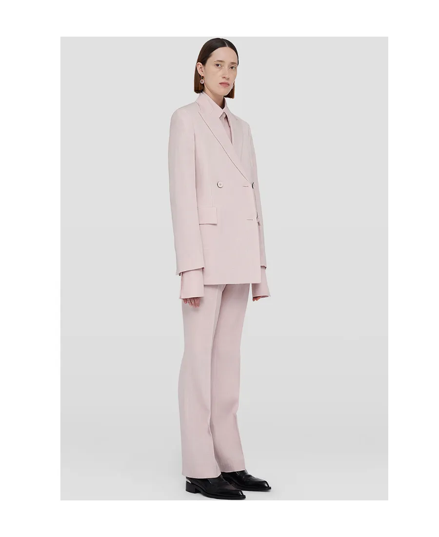 Double-Breasted Long-Sleeved Blazer