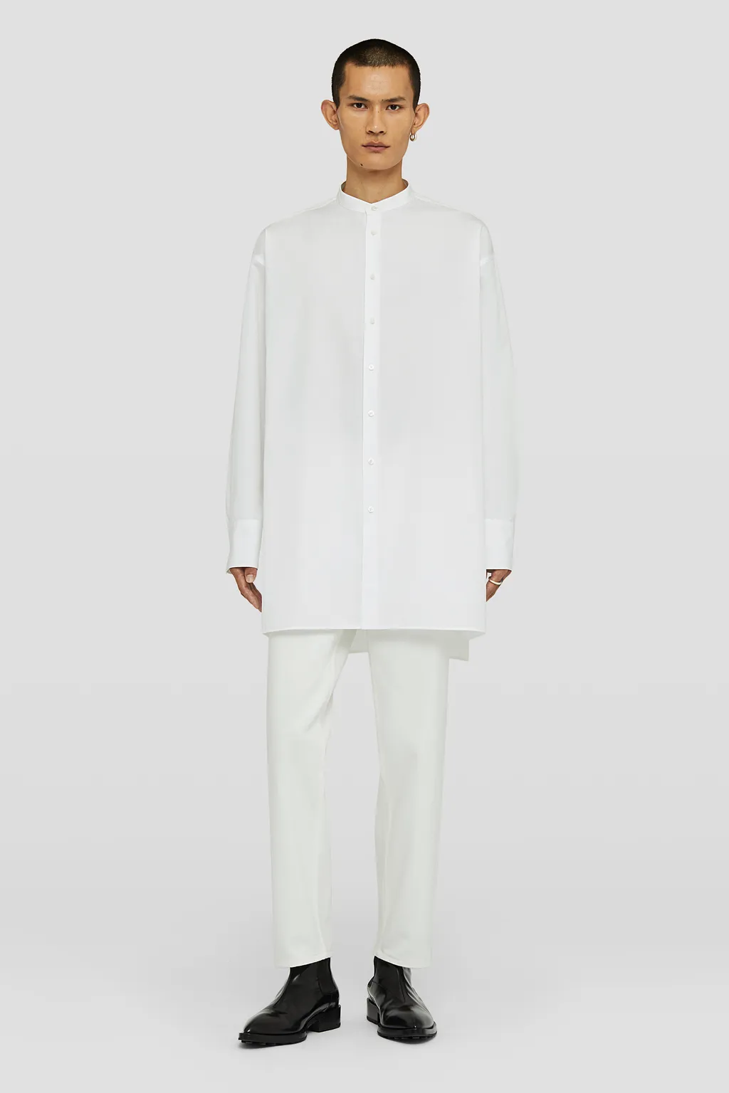 Long-Sleeved Oversized Shirt