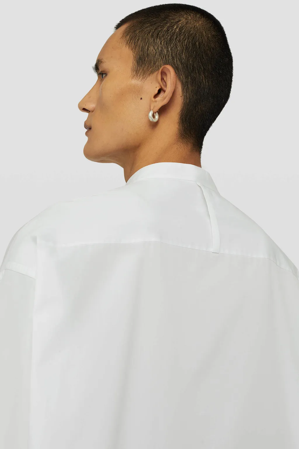 Long-Sleeved Oversized Shirt