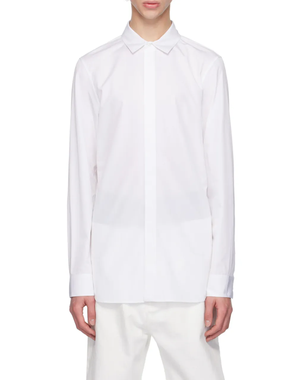Button-Up Long-Sleeved Shirt