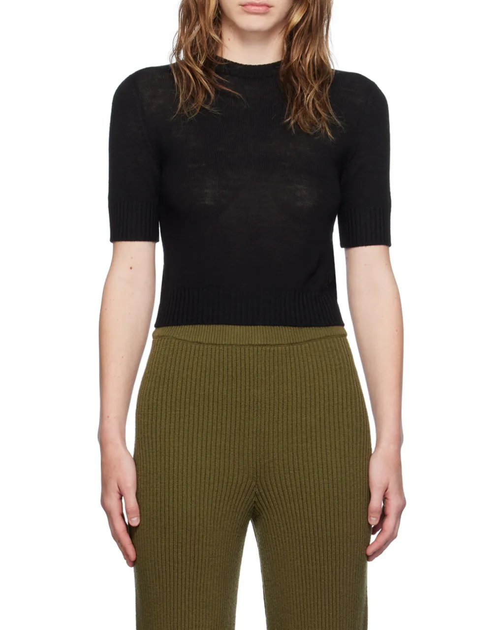 Cropped Wool Jumper