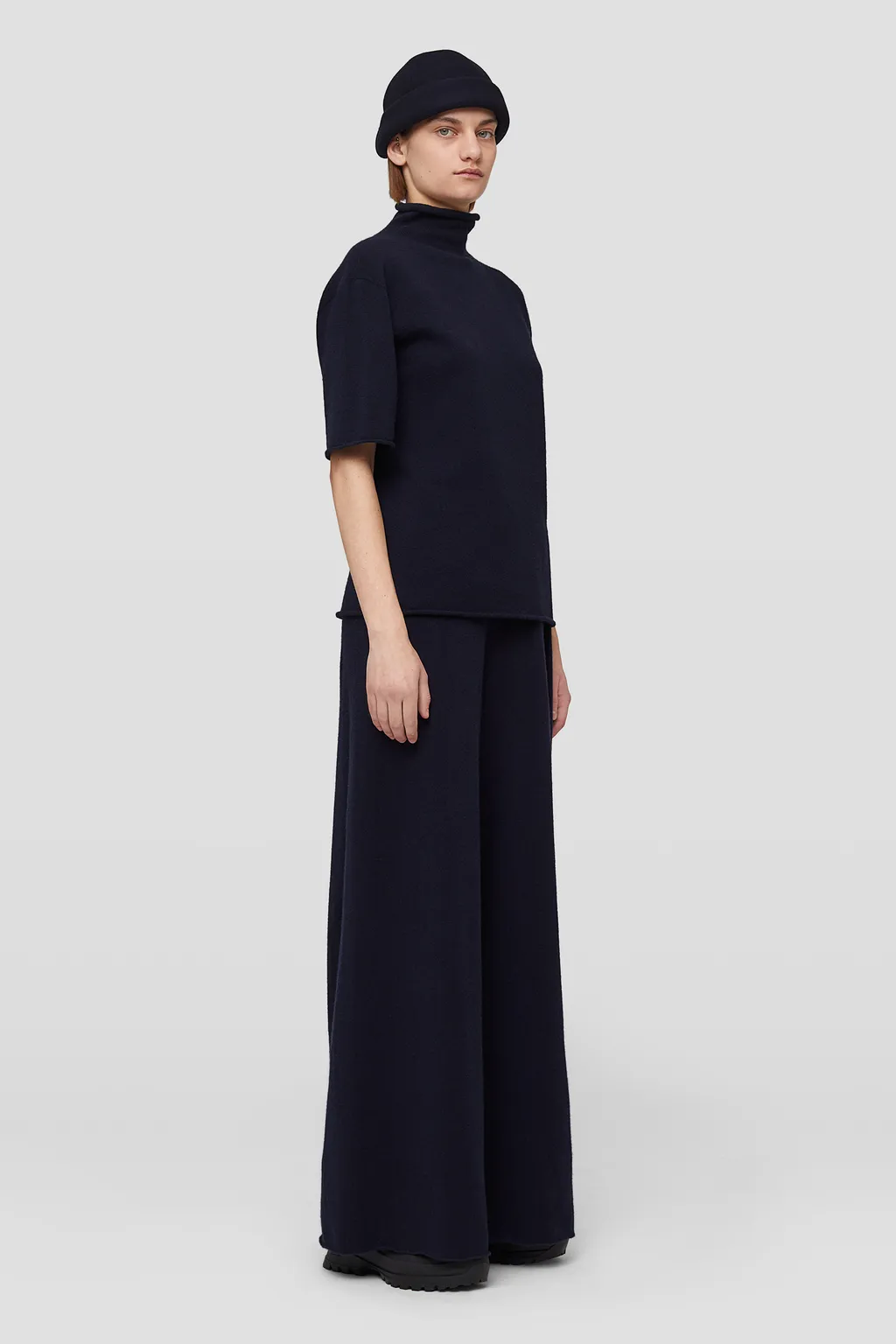 Drawstring Wide-Leg Trousers