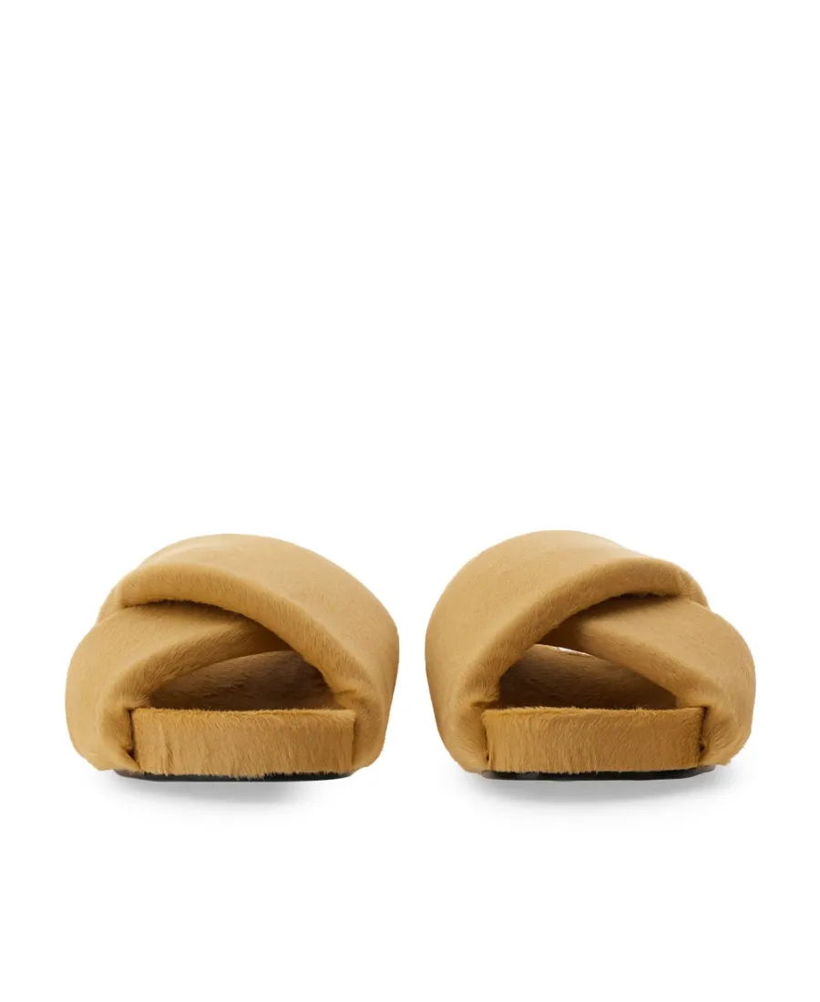 Crossover-Strap Open-Toe Sandals