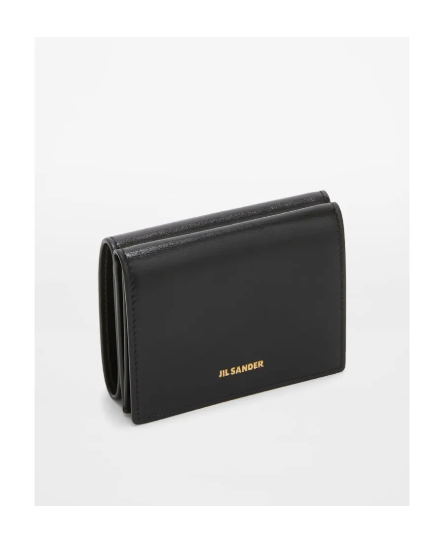 Logo Detailed Tri-Fold Wallet
