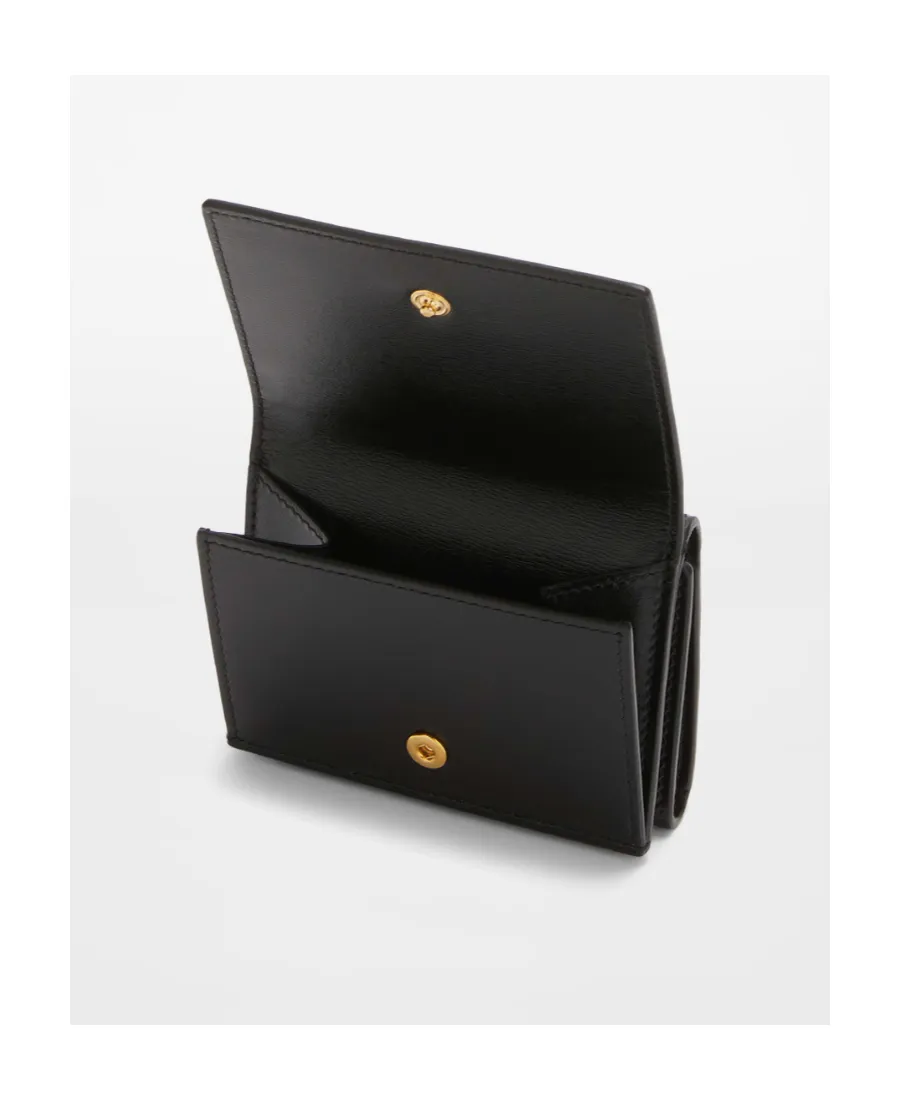 Logo Detailed Tri-Fold Wallet