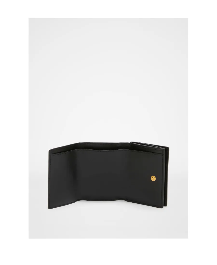 Logo Detailed Tri-Fold Wallet