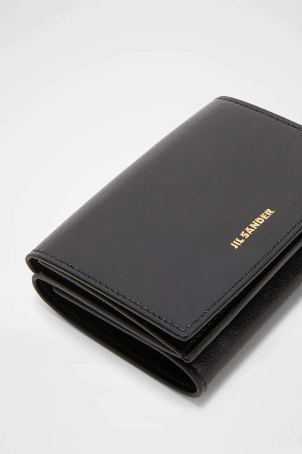 Logo Detailed Tri-Fold Wallet