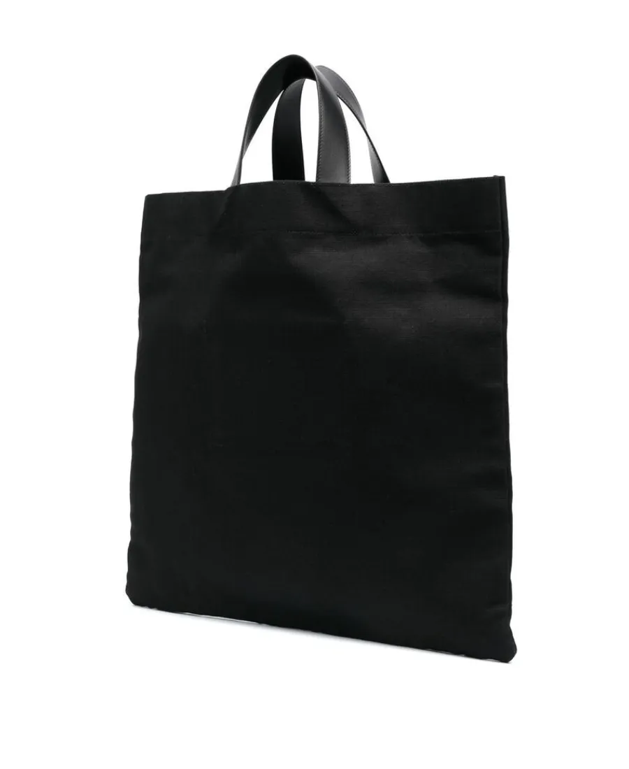 Logo Printed Top Handle Bag