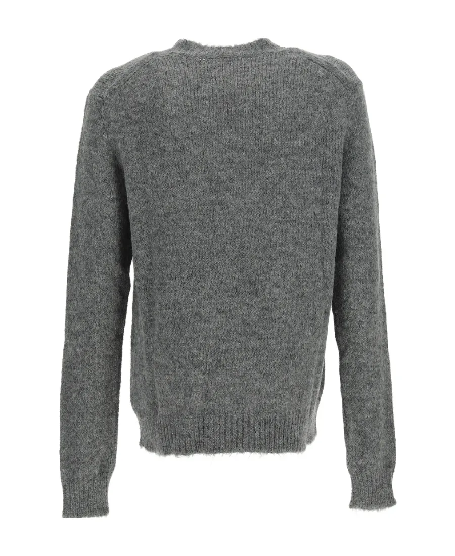 Crewneck Ribbed Hem Jumper