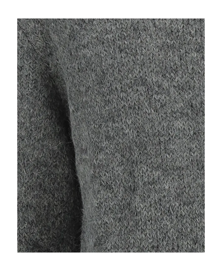 Crewneck Ribbed Hem Jumper