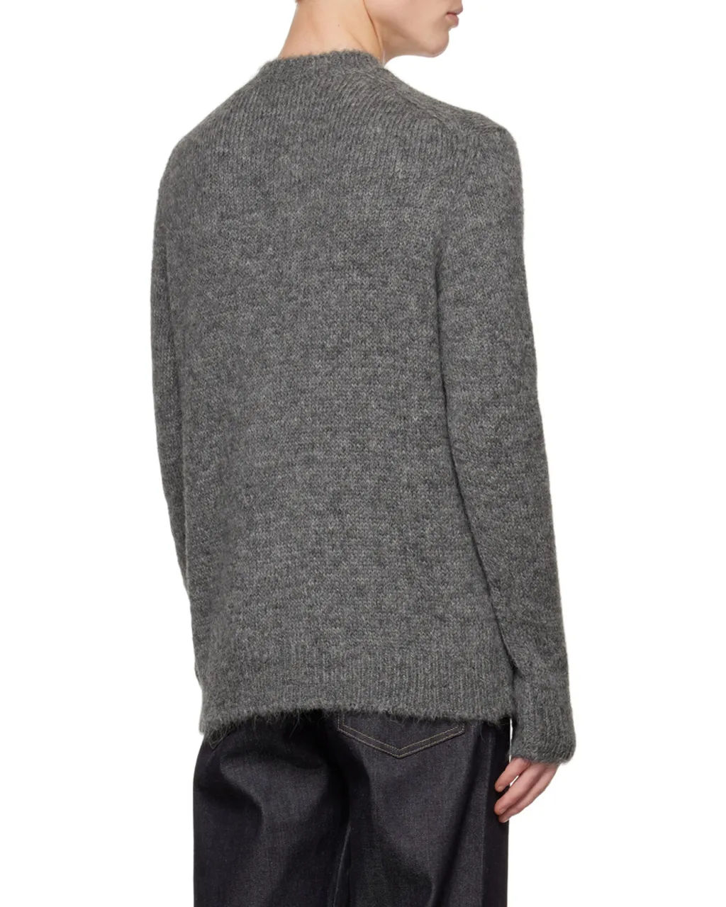 Crewneck Ribbed Hem Jumper