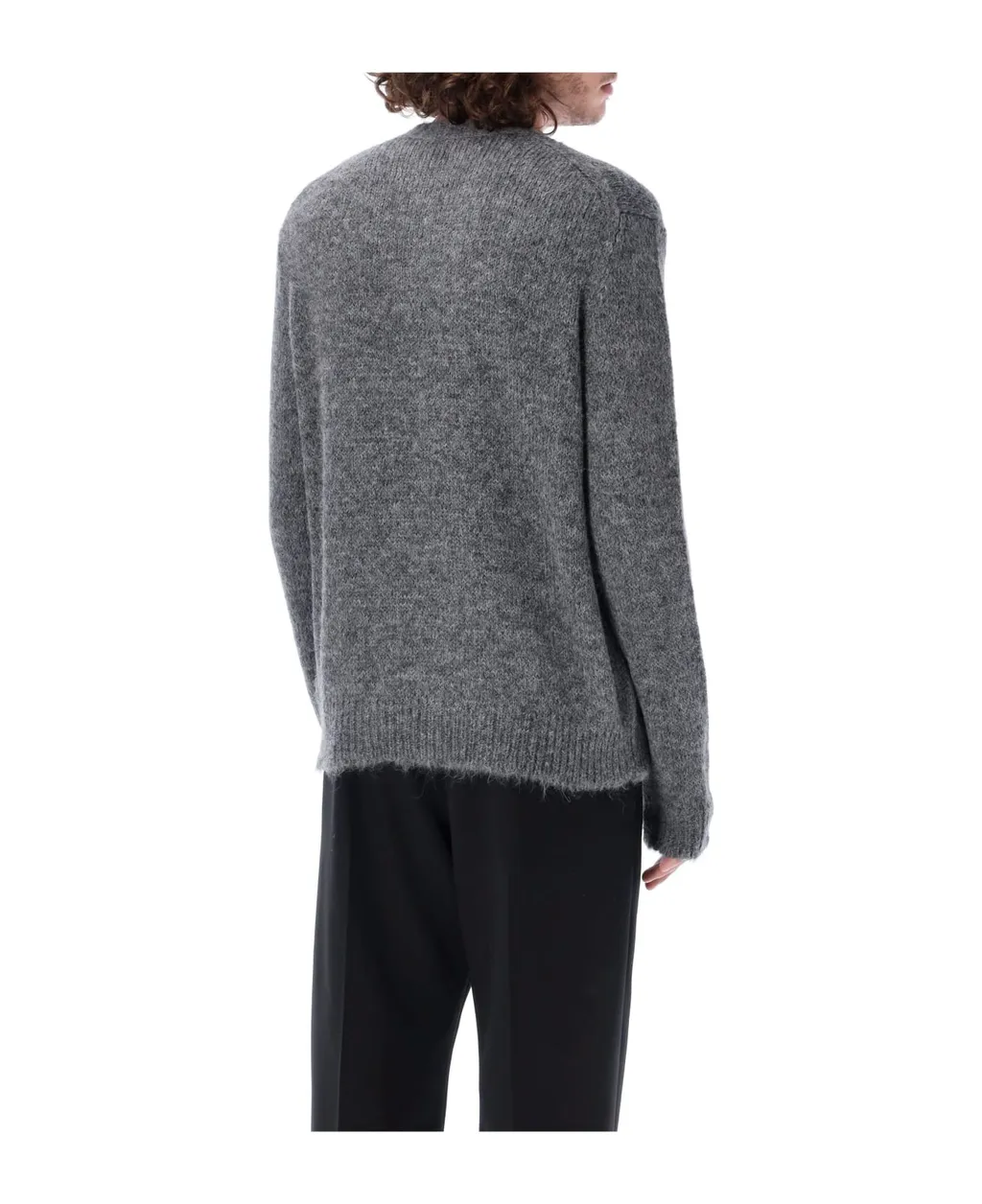 Crewneck Ribbed Hem Jumper