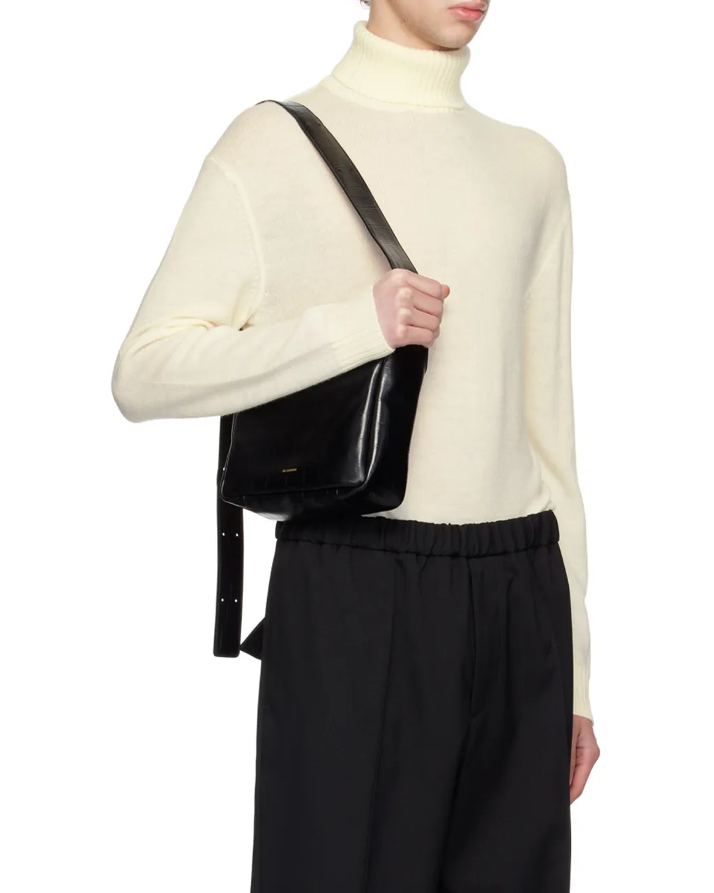 Roll-Neck Long-Sleeved Knitted Sweater