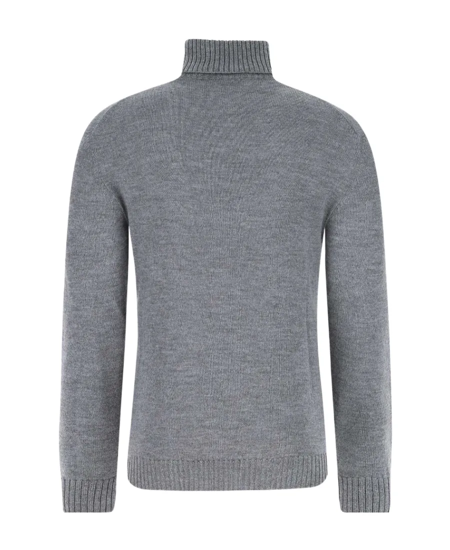 Roll-Neck Long-Sleeved Knitted Sweater