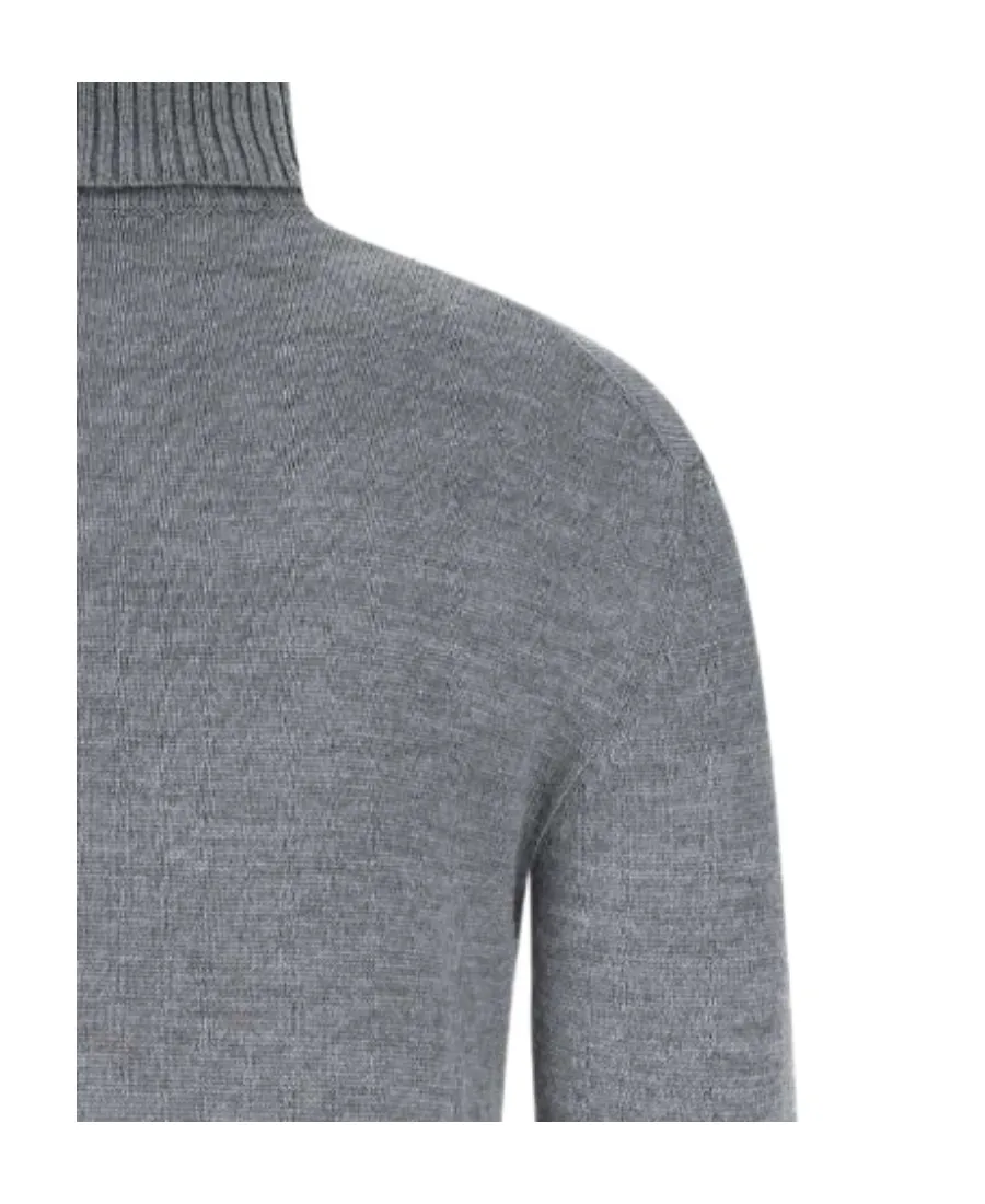 Roll-Neck Long-Sleeved Knitted Sweater