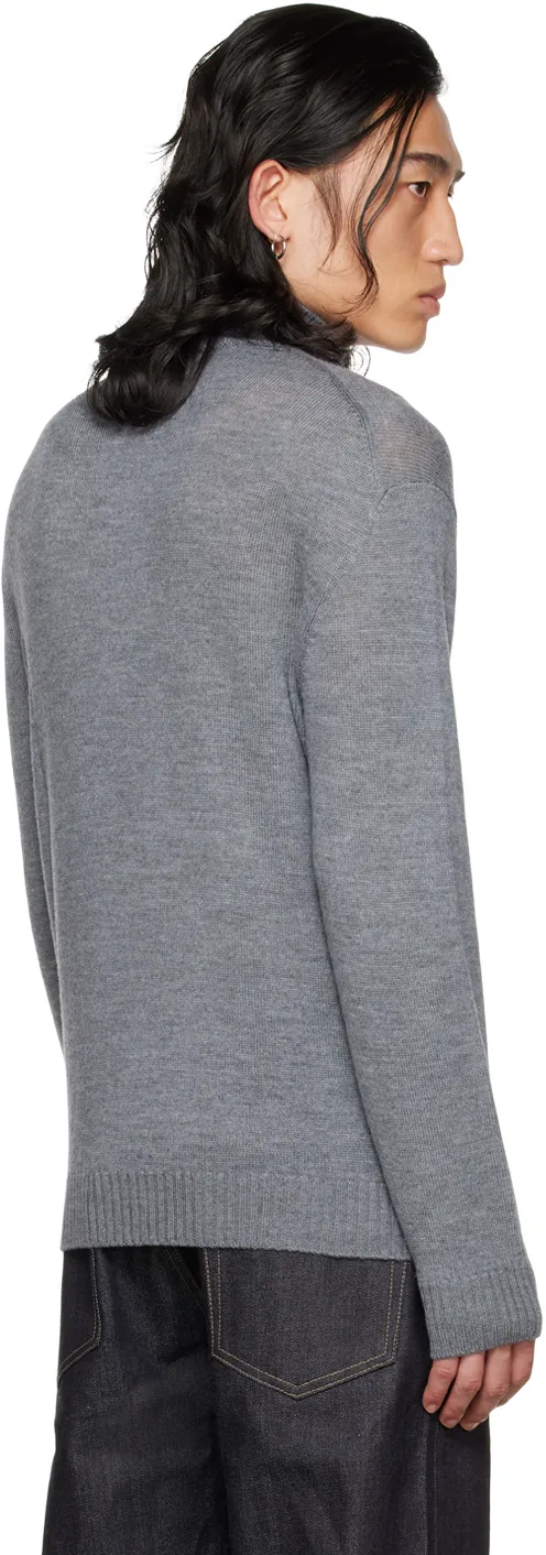 Roll-Neck Long-Sleeved Knitted Sweater