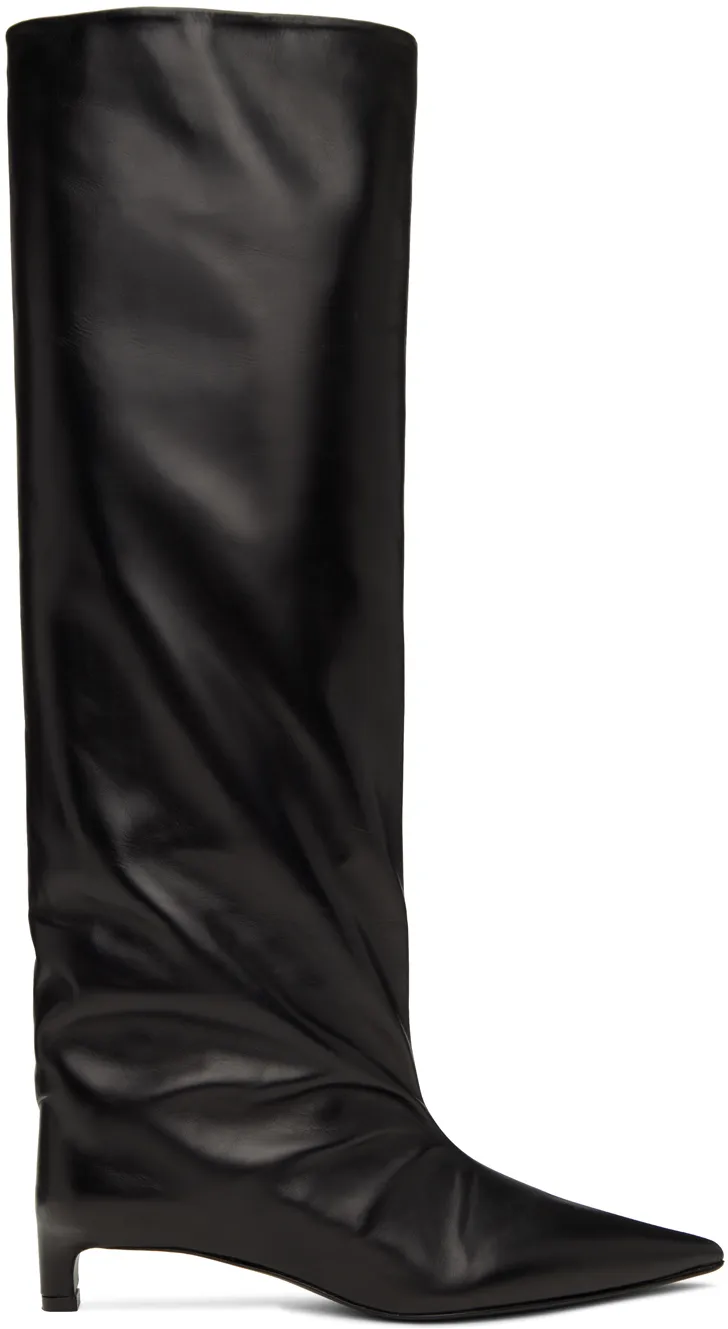 Knee-High Pointed Toe Boots