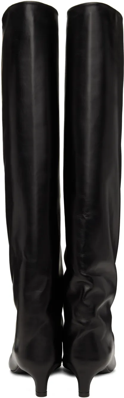 Knee-High Pointed Toe Boots