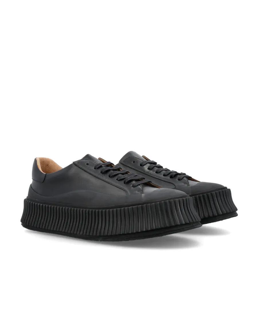 Round-Toe Low-Top Sneakers