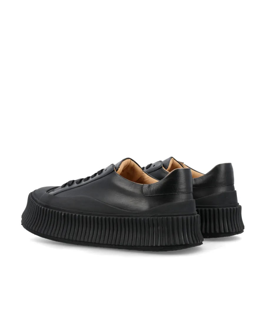 Round-Toe Low-Top Sneakers