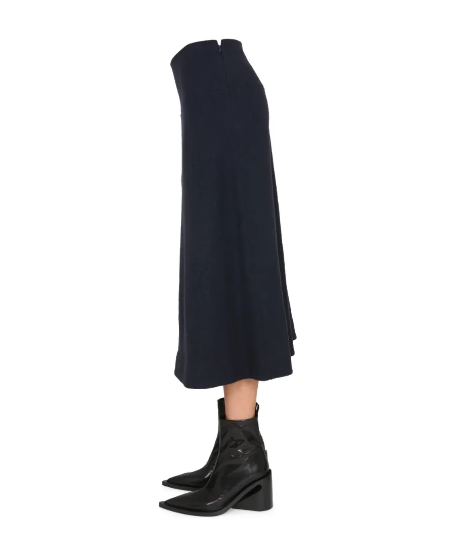 High-Waisted Flared Skirt