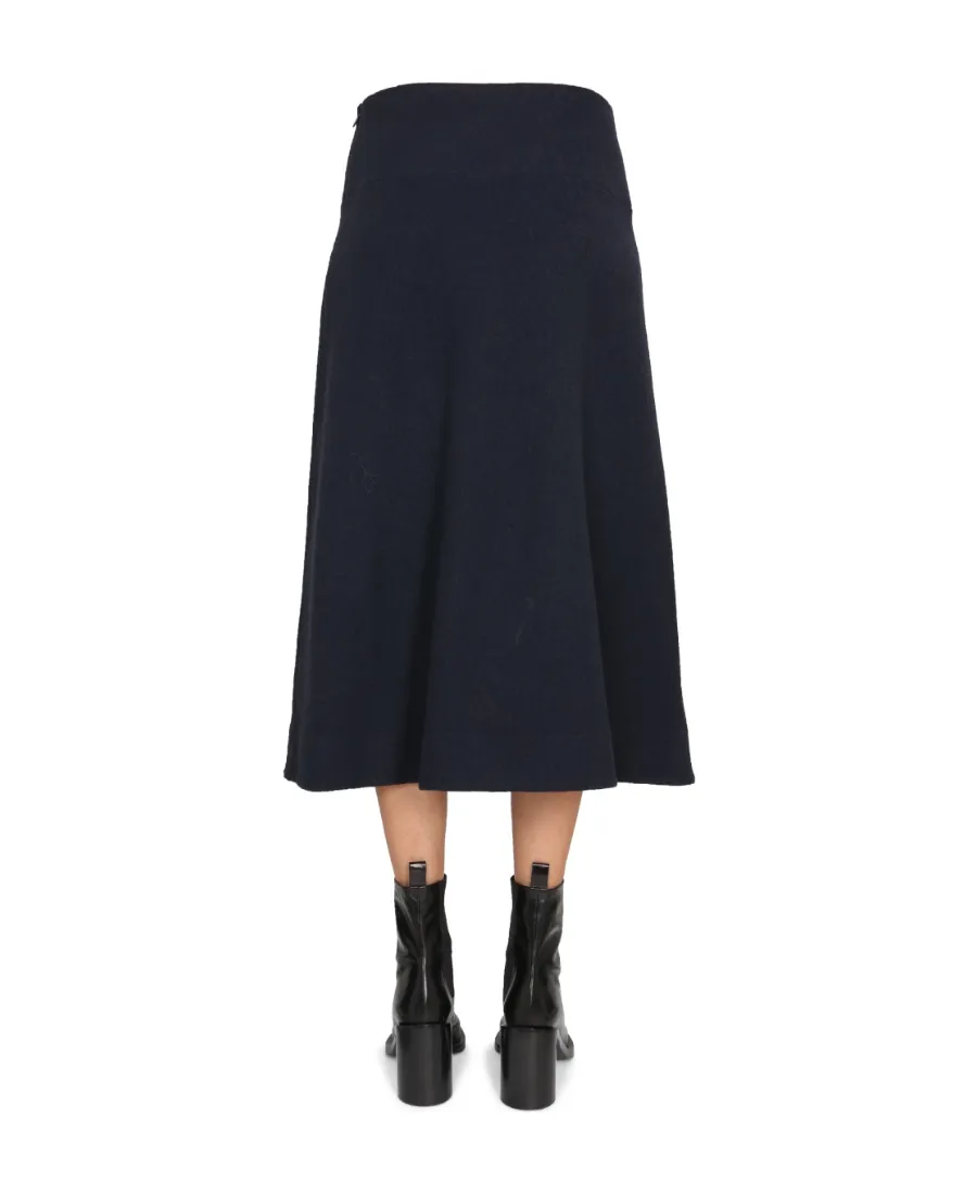High-Waisted Flared Skirt