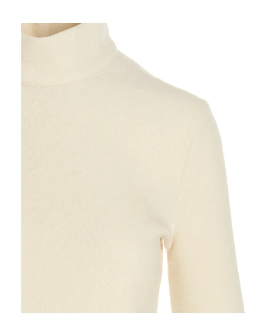 High-Neck Keyhole Jumper