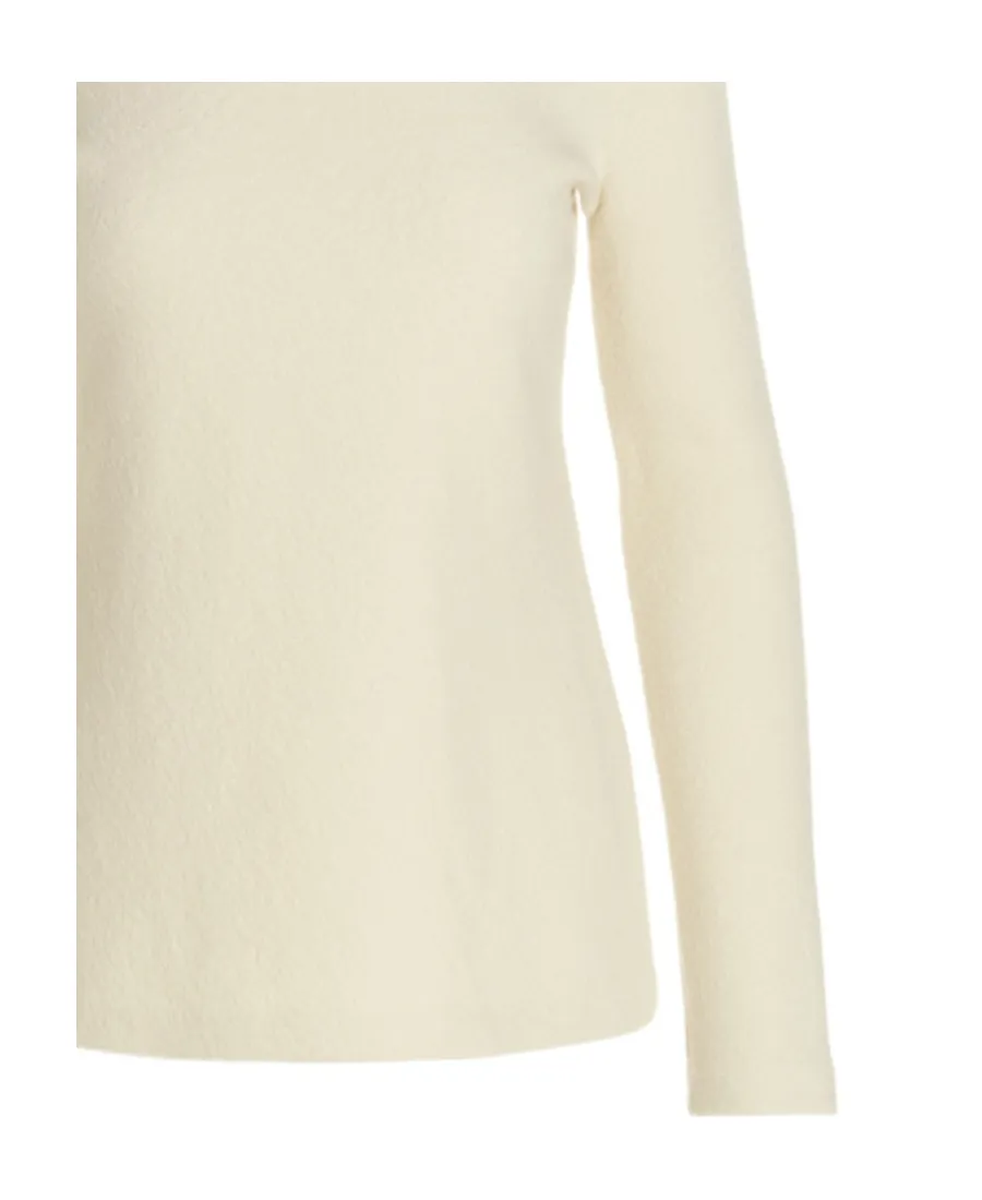 High-Neck Keyhole Jumper