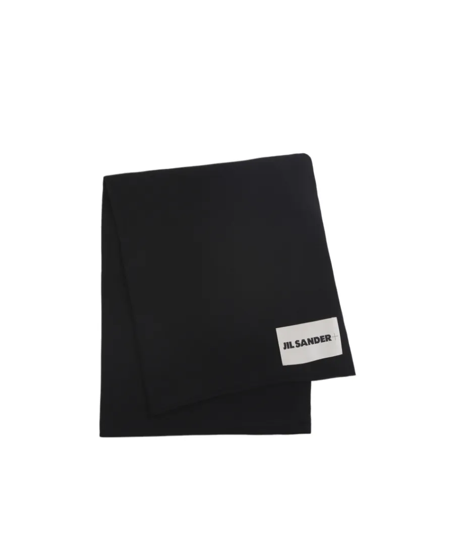 Cashmere Logo-Patch Scarf