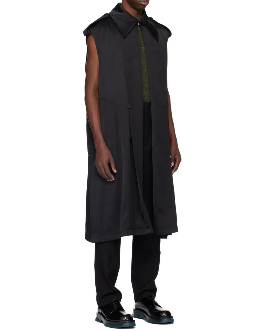 Belted Long Gilet