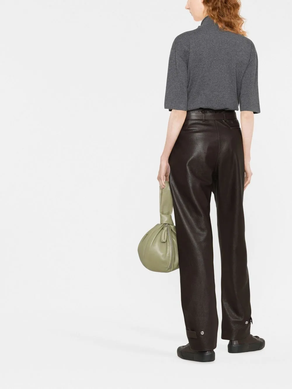 Turtleneck Short-Sleeved Top