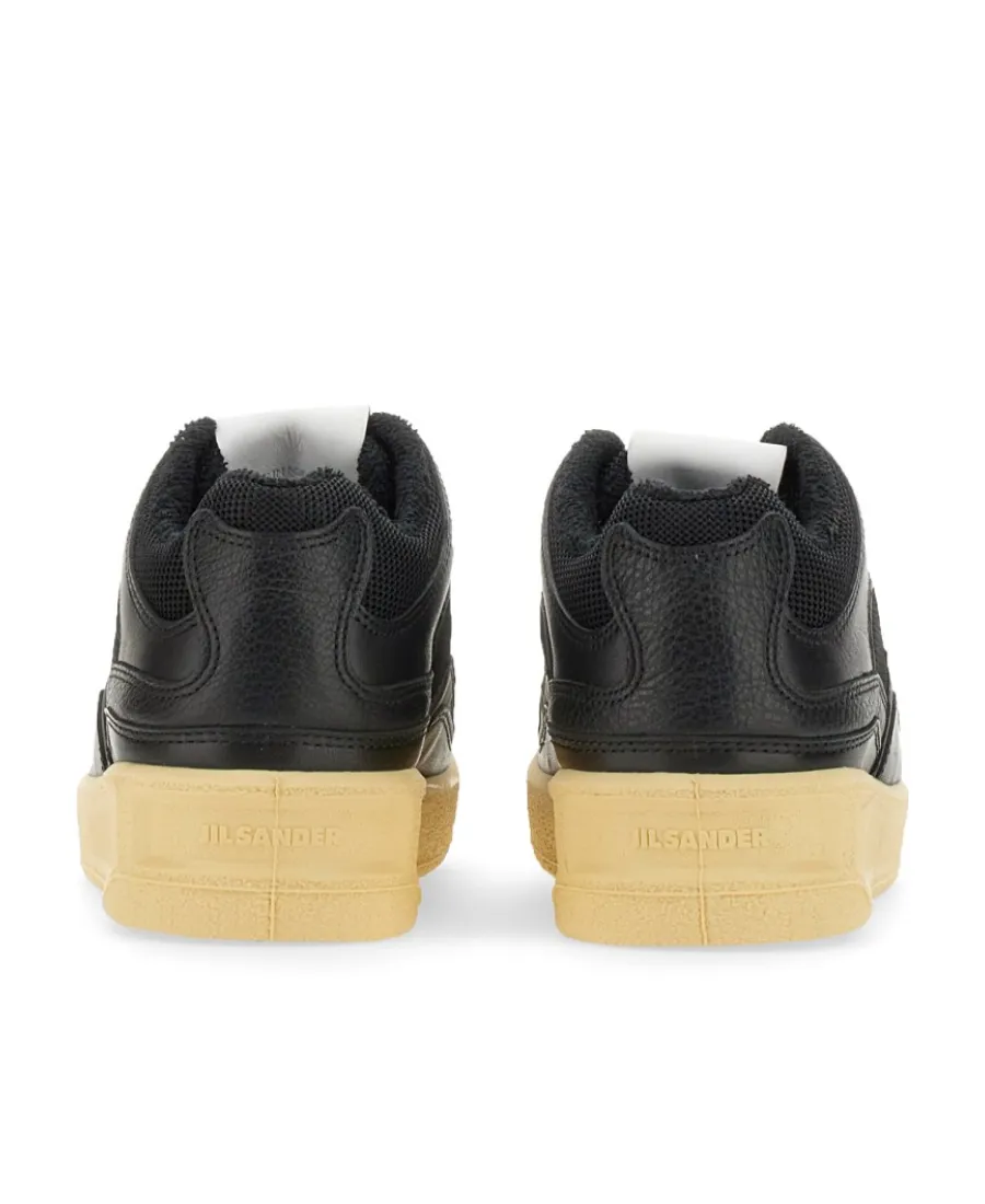 Round-Toe Lace-Up Sneakers