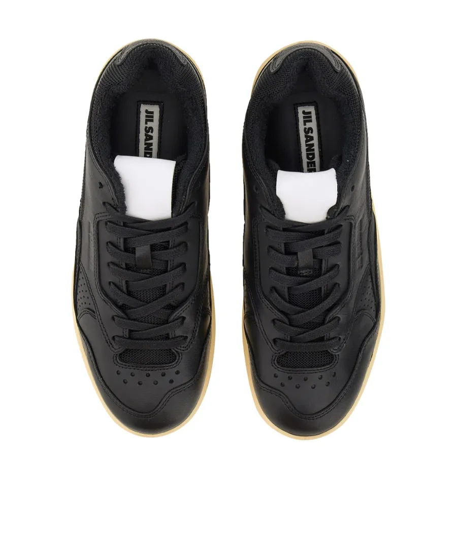 Round-Toe Lace-Up Sneakers