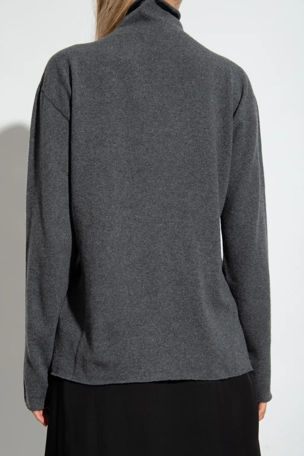 Long-Sleeved Turtleneck Knitted Jumper