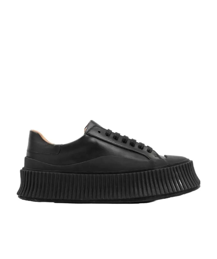 Lace-Up Round-Toe Sneakers