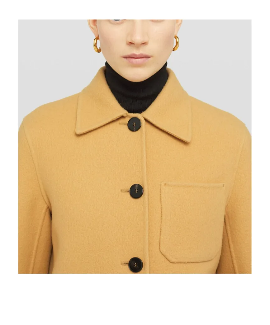 Single-Breasted Buttoned Overshirt
