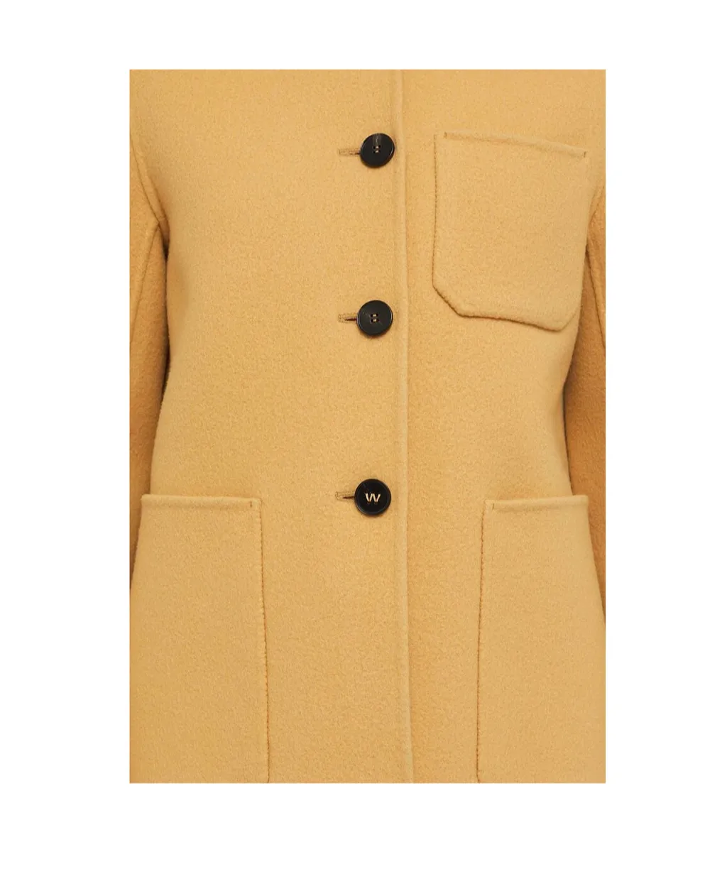 Single-Breasted Buttoned Overshirt
