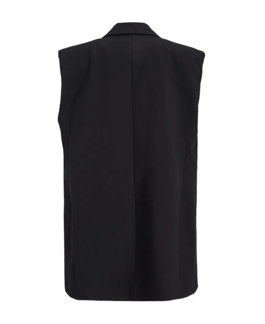 V-Neck Buckle Detailed Vest