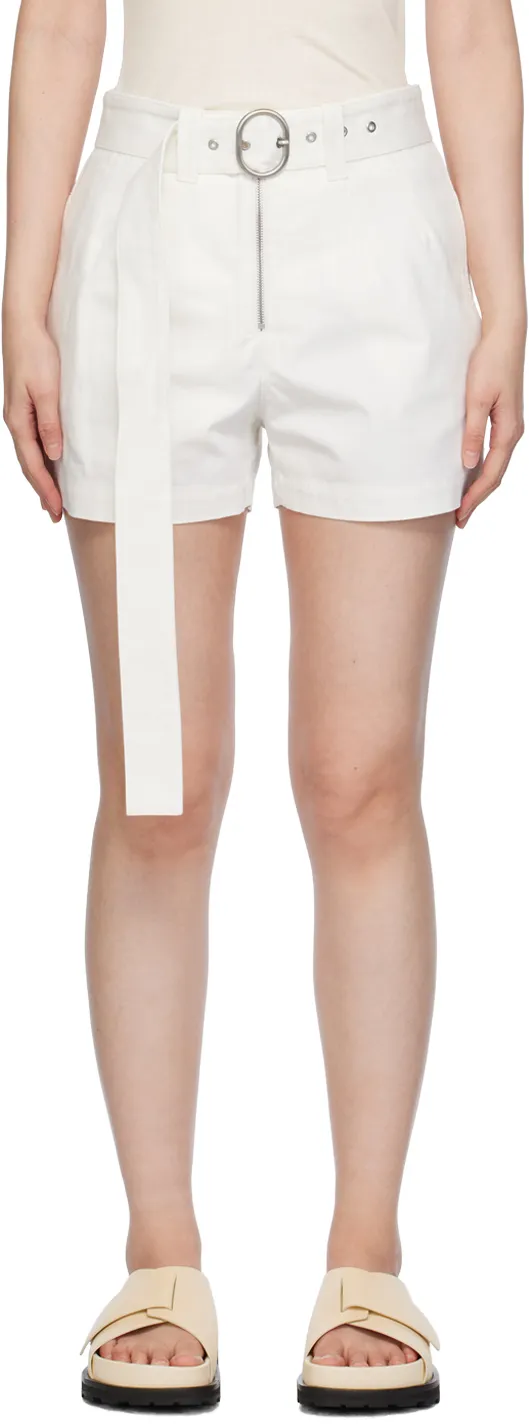 High-Waisted Belted Shorts