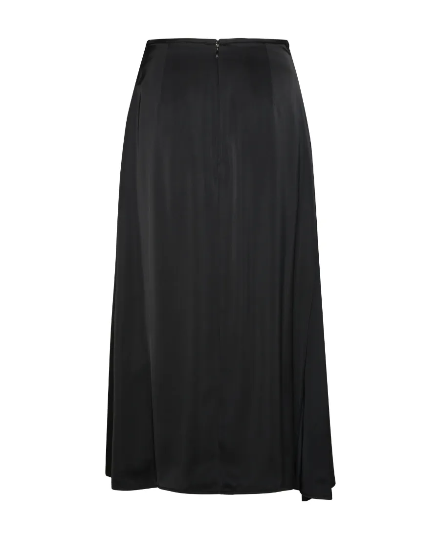 Midi Satin Skirt