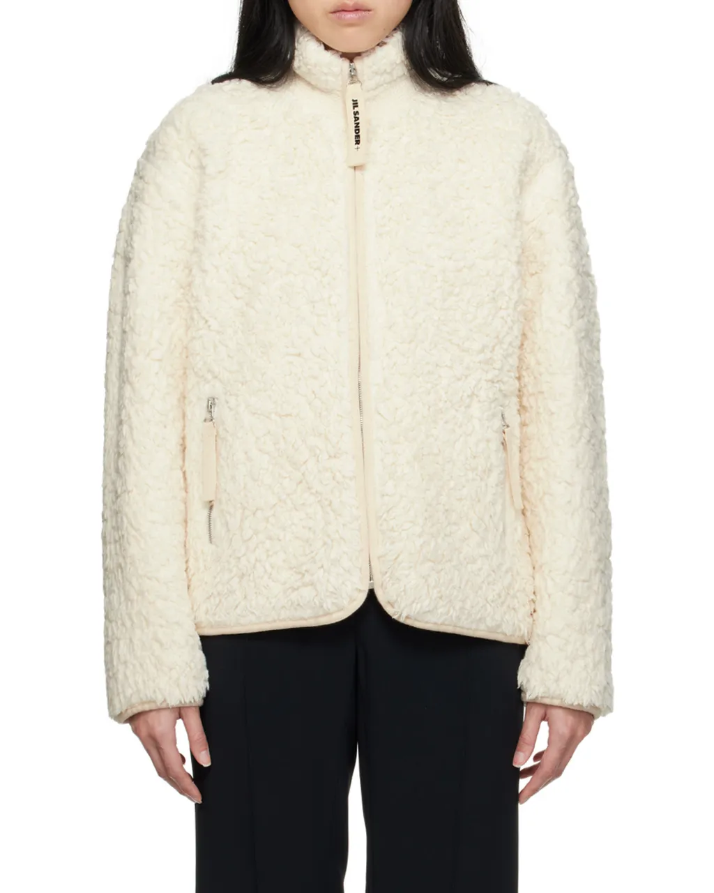 High-Neck Zipped Jacket