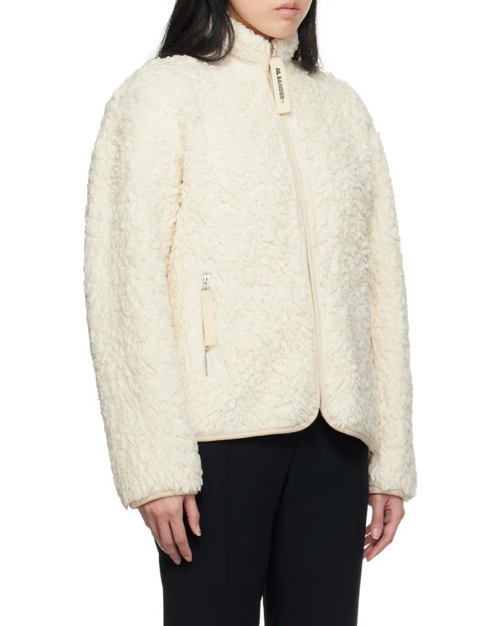 High-Neck Zipped Jacket