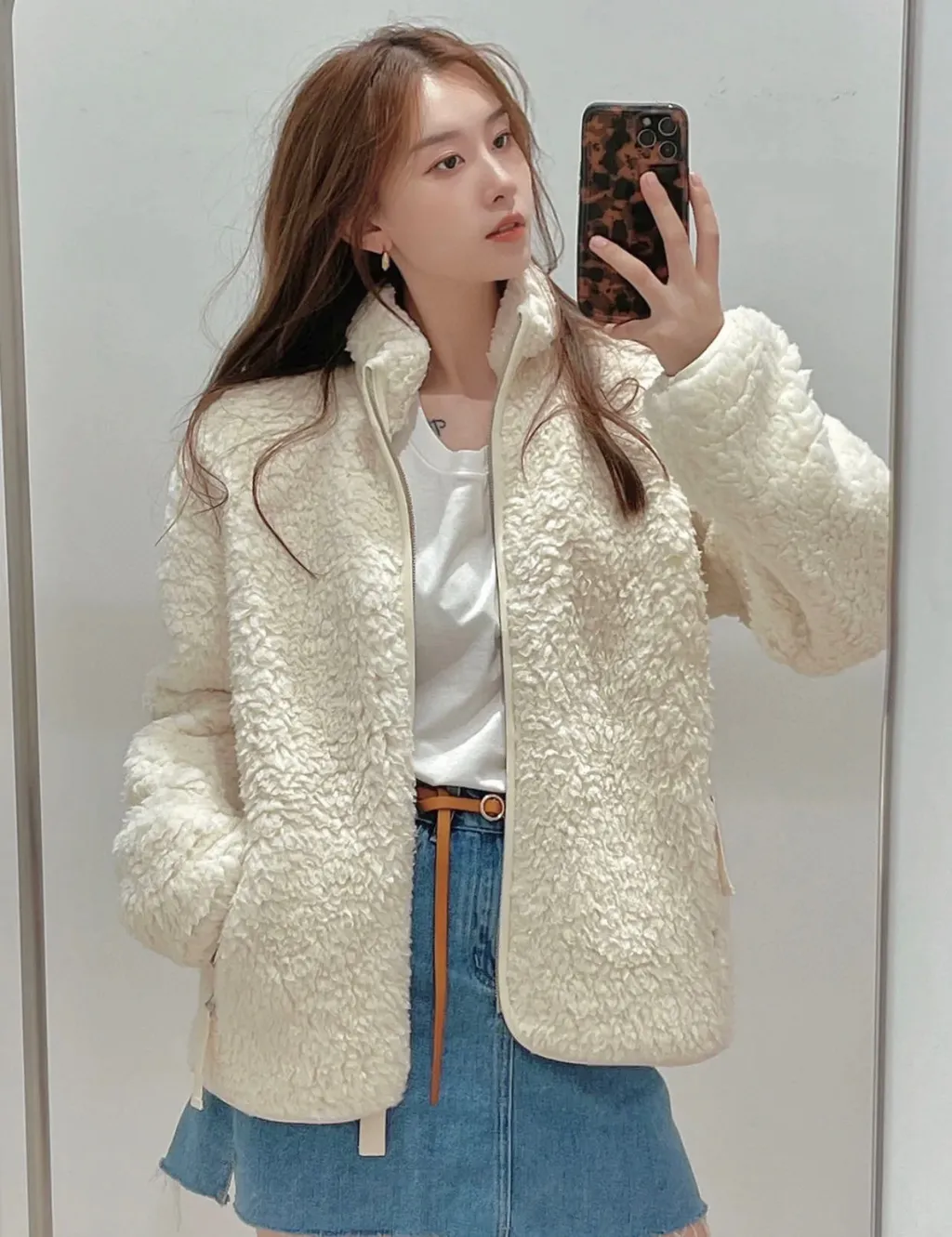 High-Neck Zipped Jacket