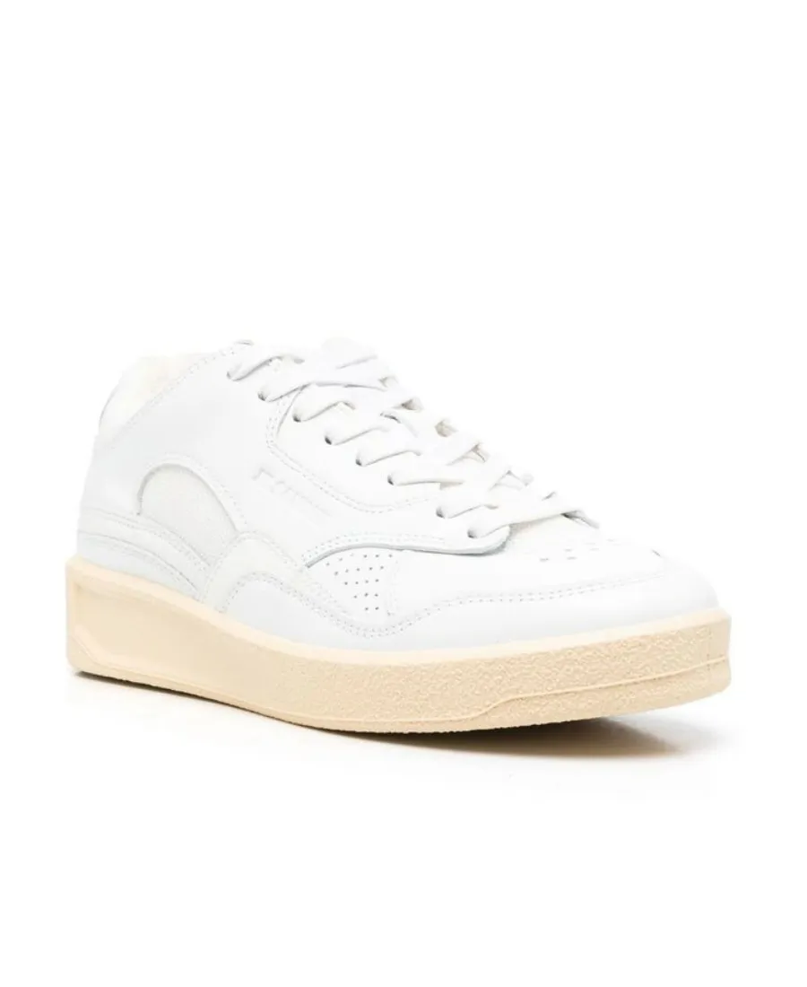 Round Toe Lace-Up Sneakers
