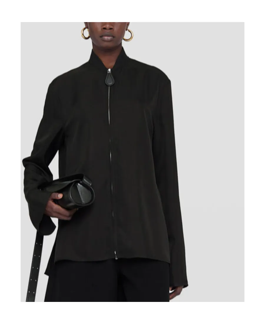 Long Sleeved Zipped Shirt
