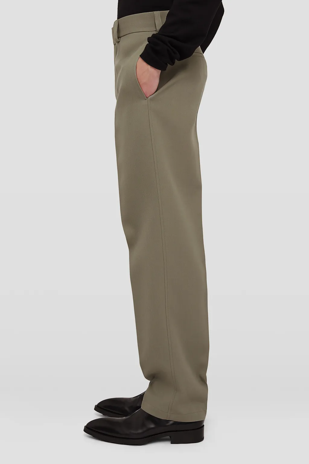 Straight-Leg Tailored Trousers