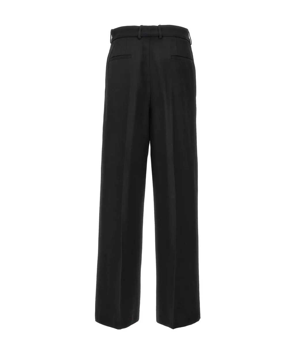 Straight-Leg Tailored Pants