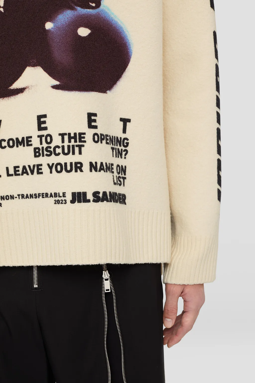 Cherry Printed Knit Jumper
